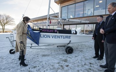 HRH The Princess Royal names ‘Lion Venture’ at Royal Harwich Yacht Club