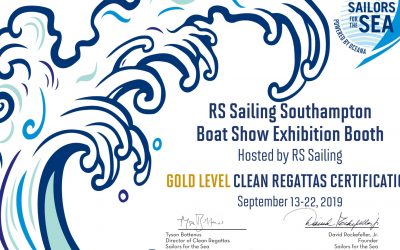 RS Sailing have been awarded the Gold level Clean Regatta certification from Sailors for the sea!