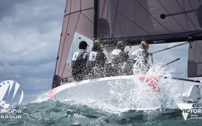 Teams battle big breeze and steep swell at the season opener of the 2021 Sailing Champions League Asia-Pacific